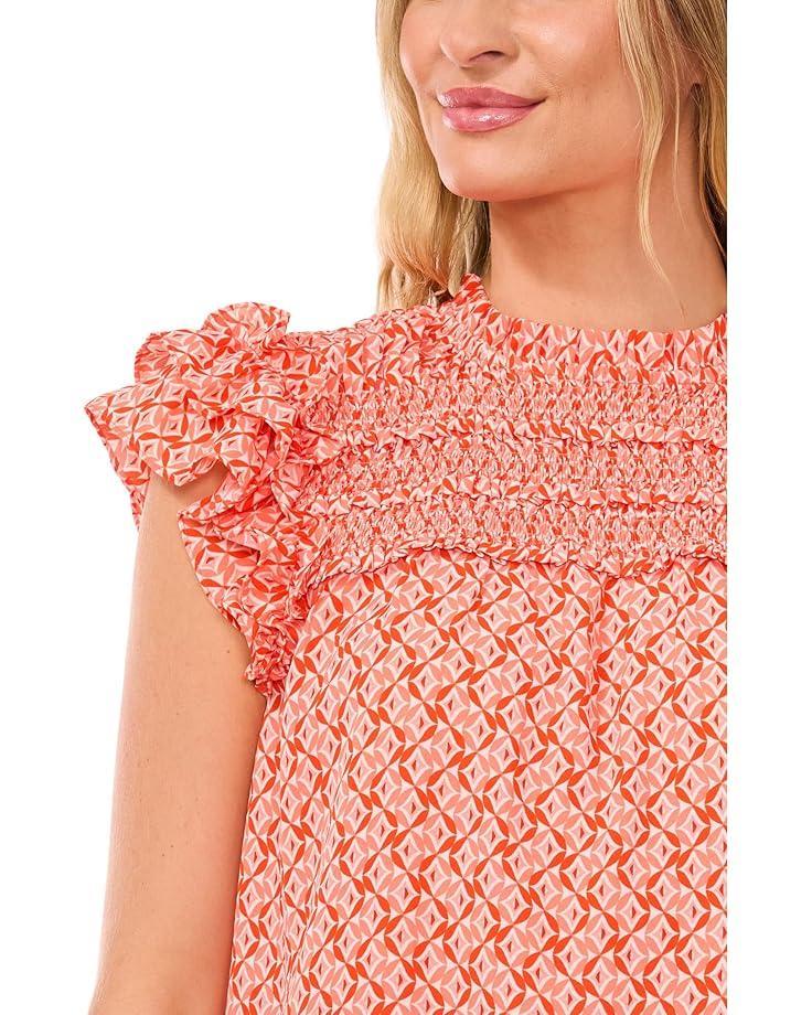 Floral Ruffle Rib Tank Product Image