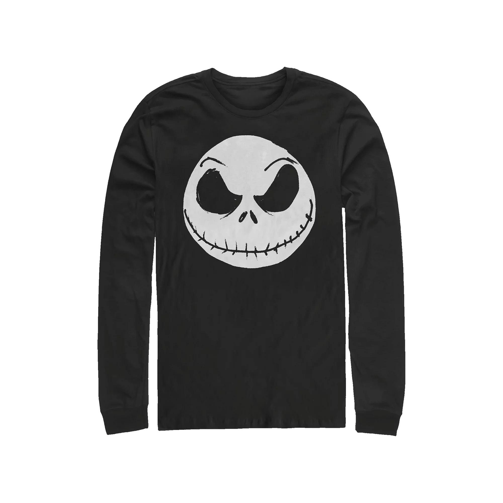 Disney's The Nightmare Before Christmas Big Face Jack Graphic Men's Graphic Tee, Size: Small, Black Product Image