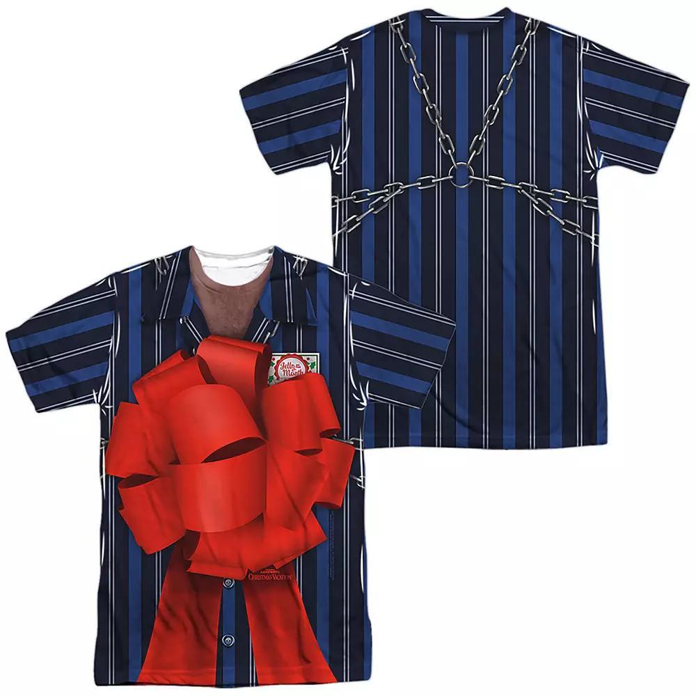 Men's National Lampoon's Christmas Vacation Frank Shirley Costume Sublimated Graphic Tee, Size: Large, Black Product Image