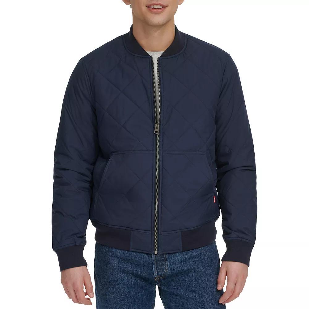 Men's Levi's® Stretch Quilted Bomber Jacket, Size: XXL, Brown Product Image