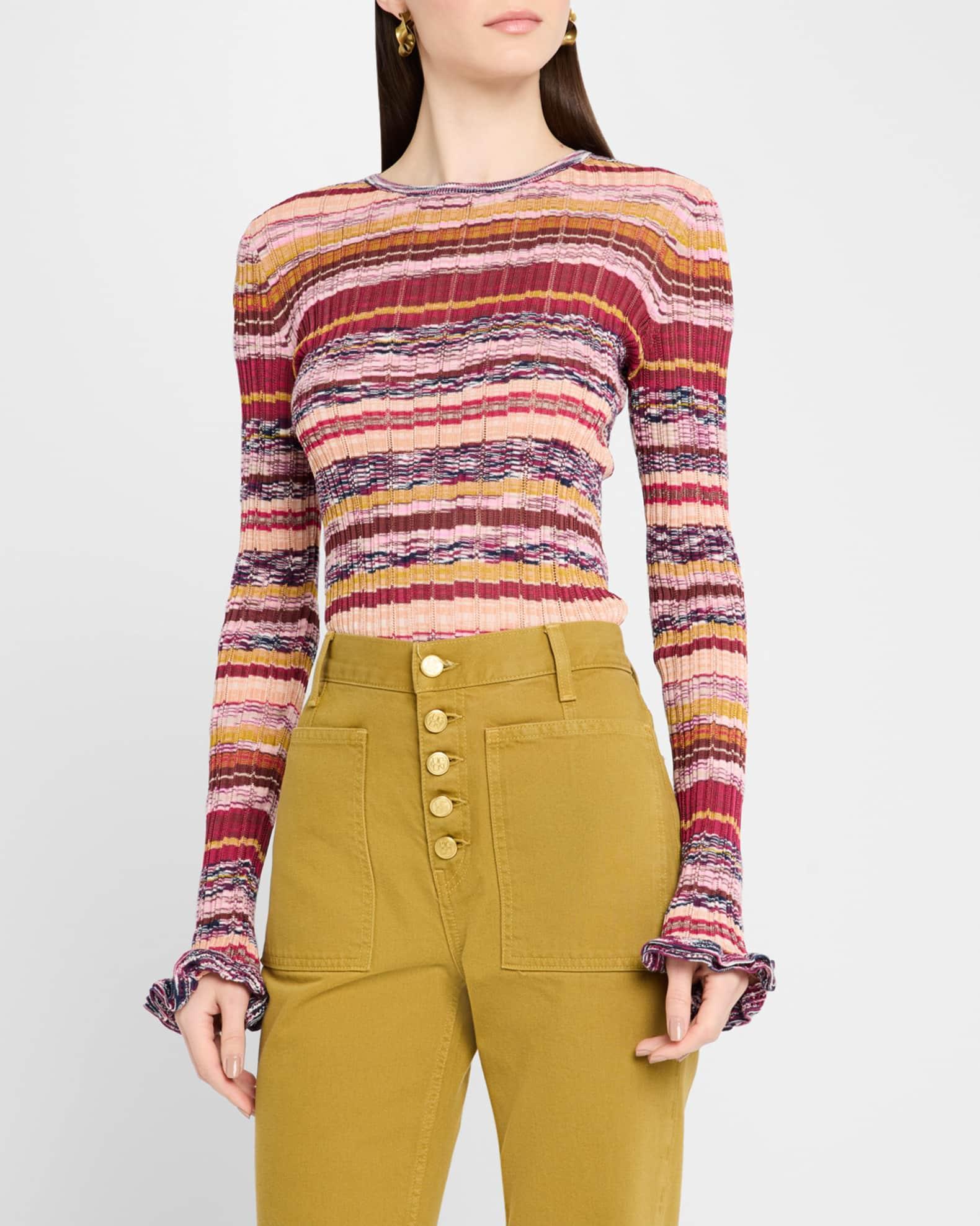 Maci Long-Sleeve Knit Pullover Product Image