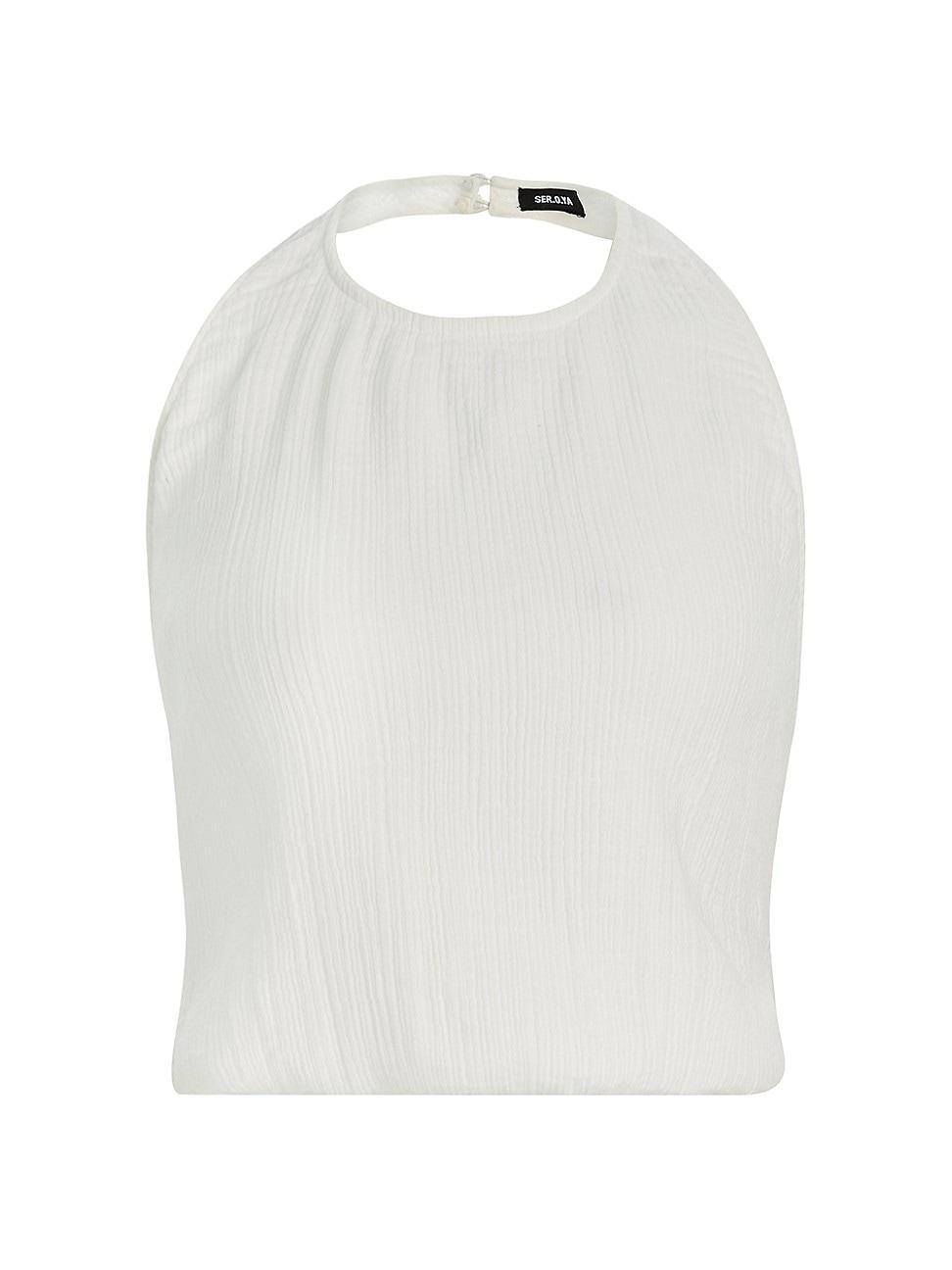 Womens Yen Gauze Halter Top Product Image