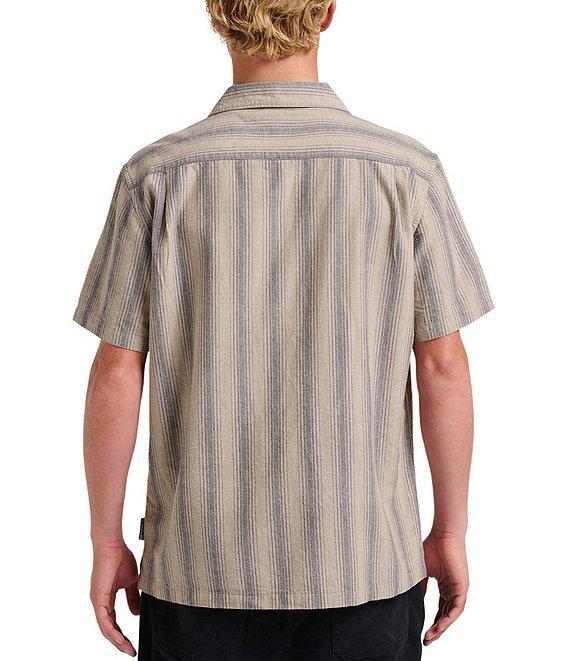 Quiksilver Striped Short Sleeve Oxford Shirt Product Image