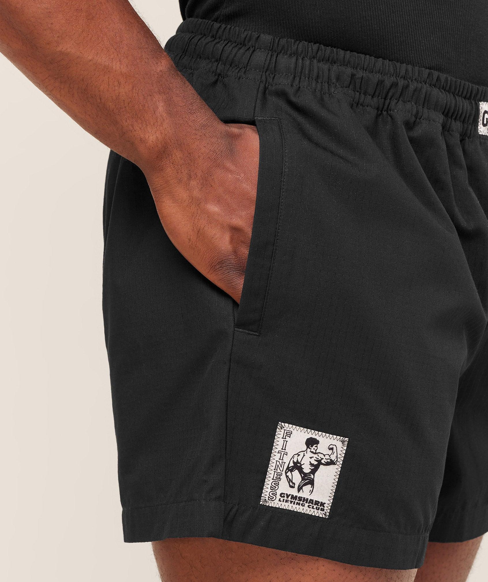 Gymshark Pumper Shorts 5" - Black Male Product Image