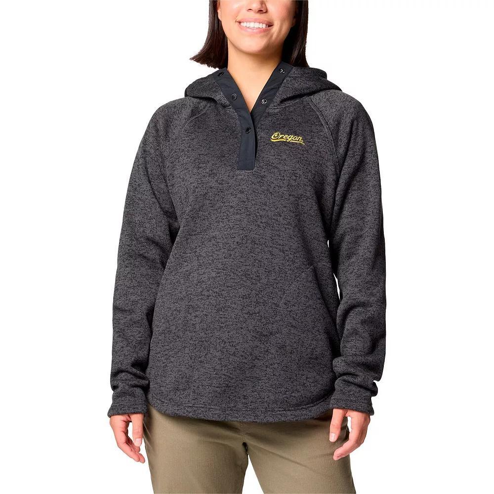 Women's Columbia Gray Oregon Ducks Sweater Weather Raglan Pullover Hoodie, Size: Small, Grey Product Image
