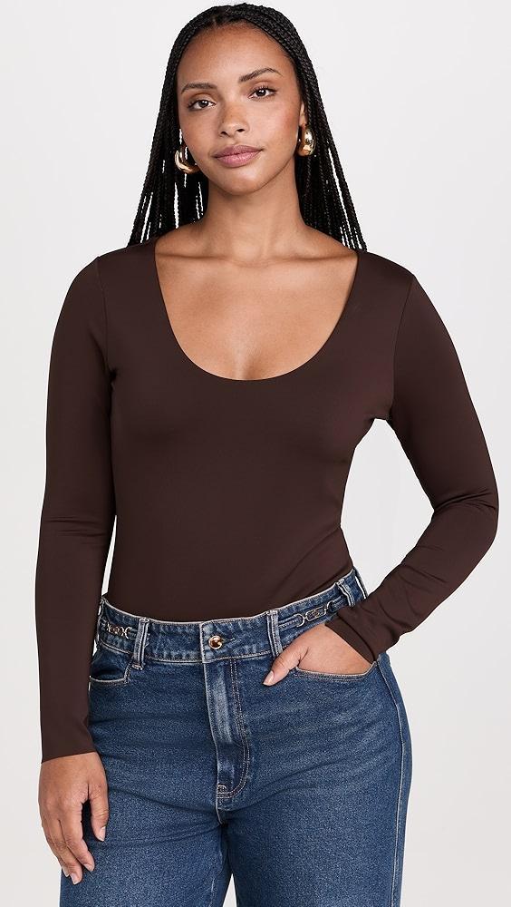 Good American Scuba Scoop Thong Bodysuit | Shopbop Product Image