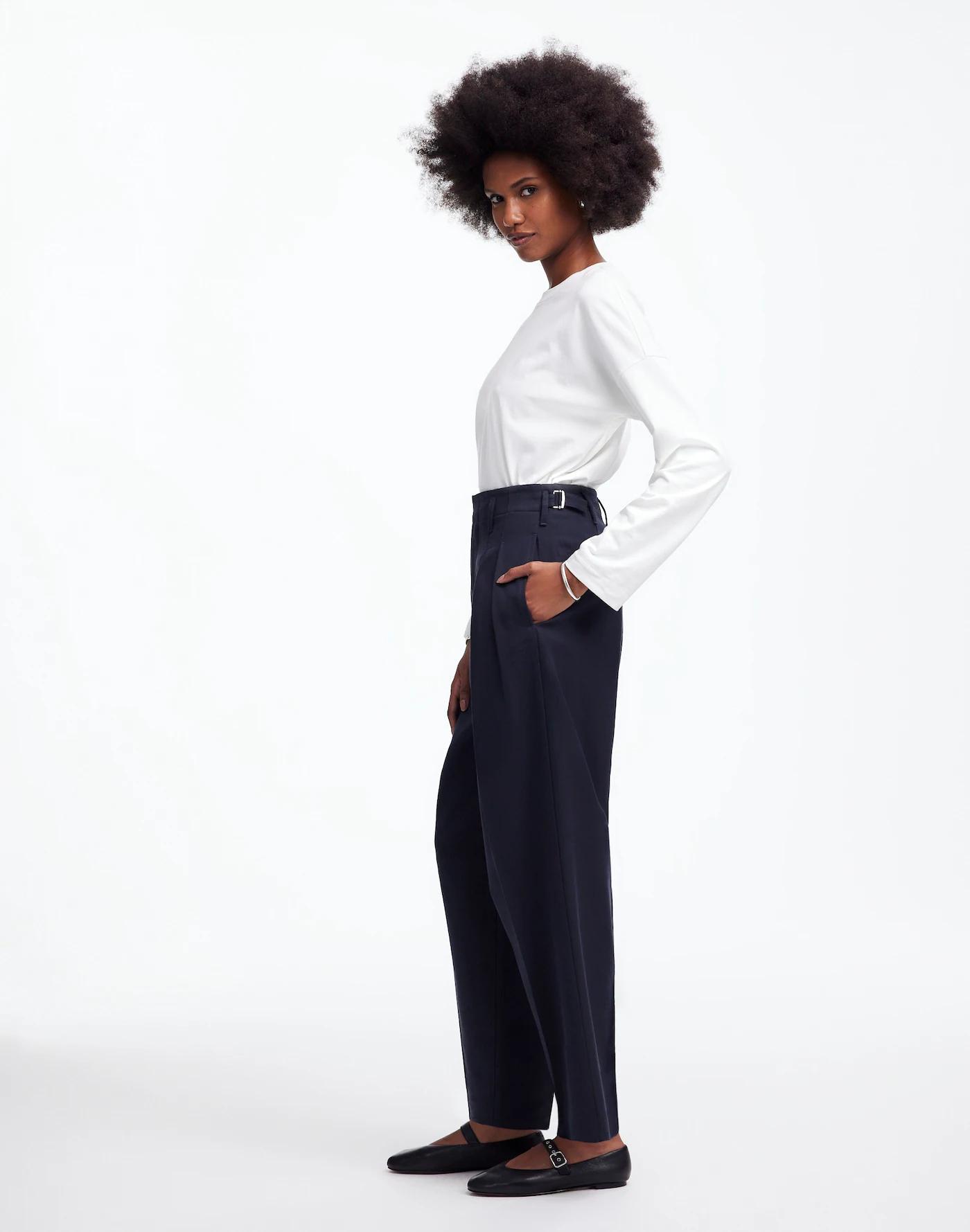 Pleated Carrot Pants Product Image