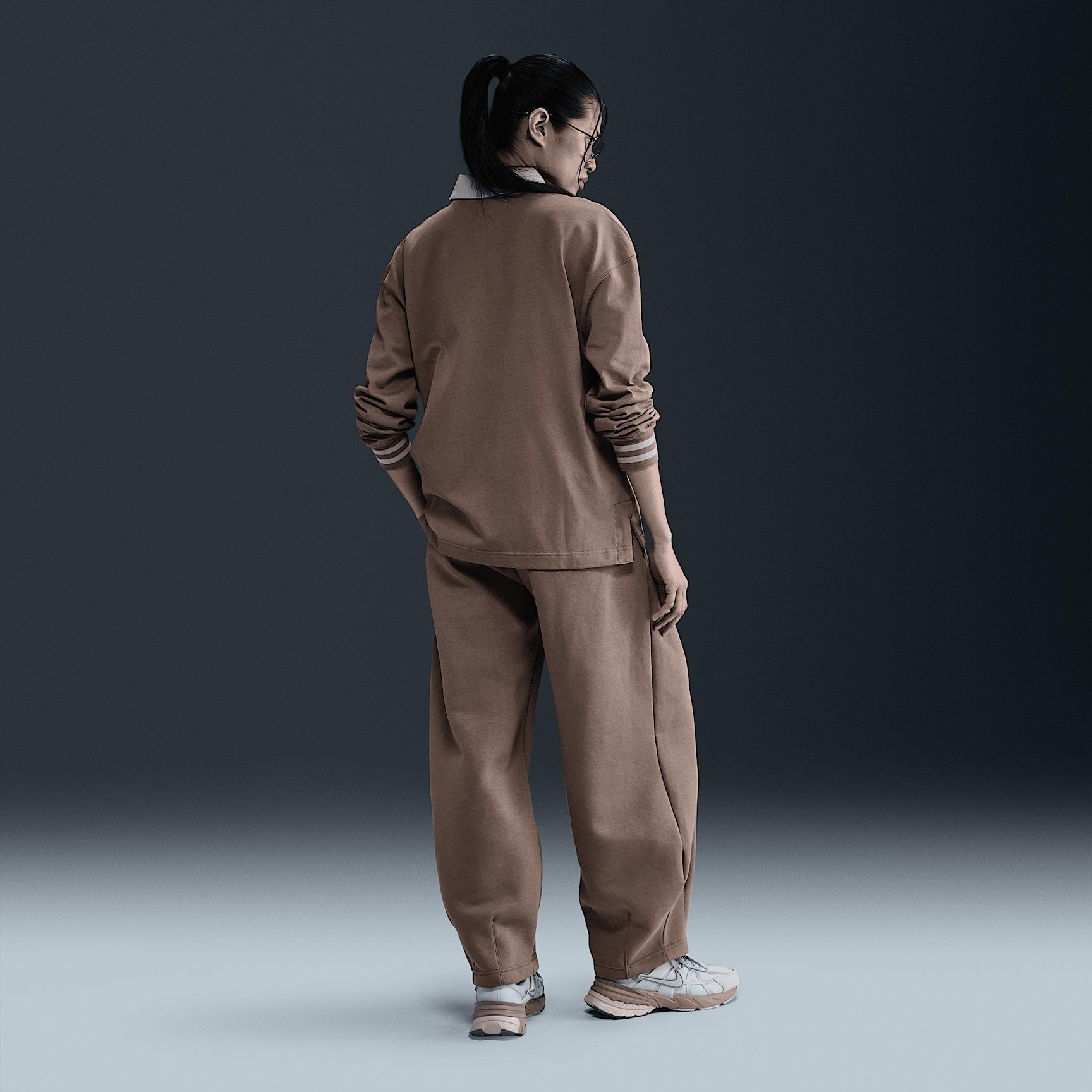 Nike Sportswear Essential Women's Oversized Long-Sleeve Polo Product Image