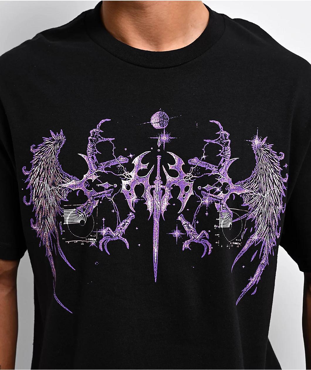 8THWNDR Cyberheaven V3 Black T-Shirt Product Image