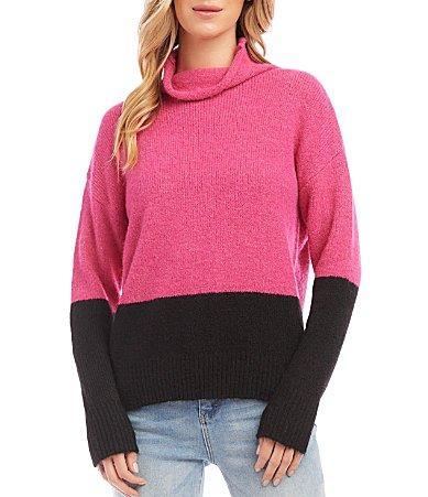 Karen Kane Color-Block Sweater (Multicolor) Women's Sweater Product Image