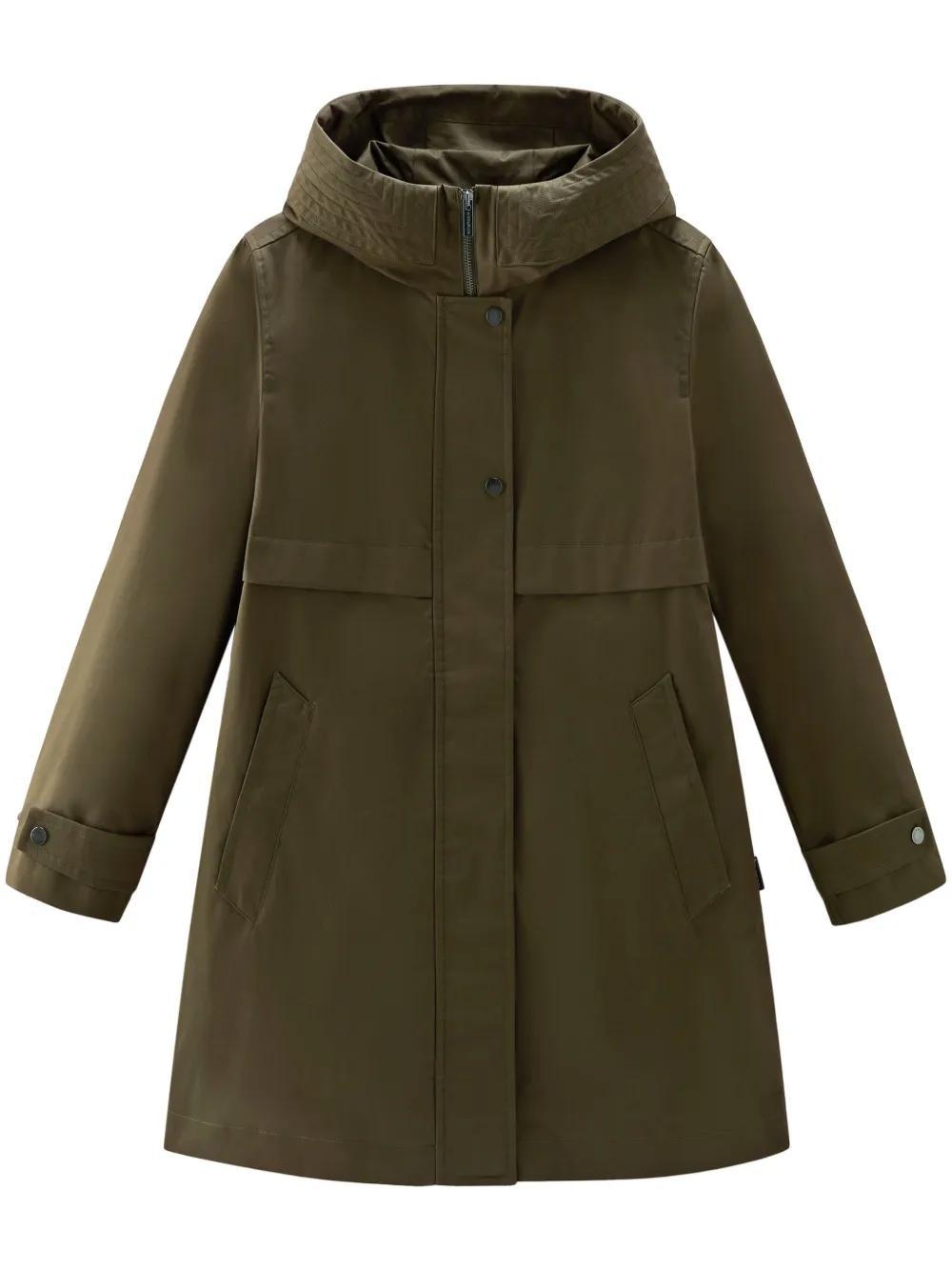 cotton hooded parka coat Product Image