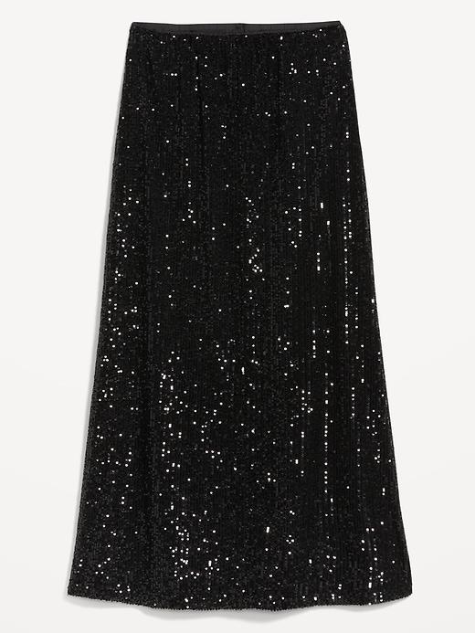 Sequin Maxi Skirt Product Image