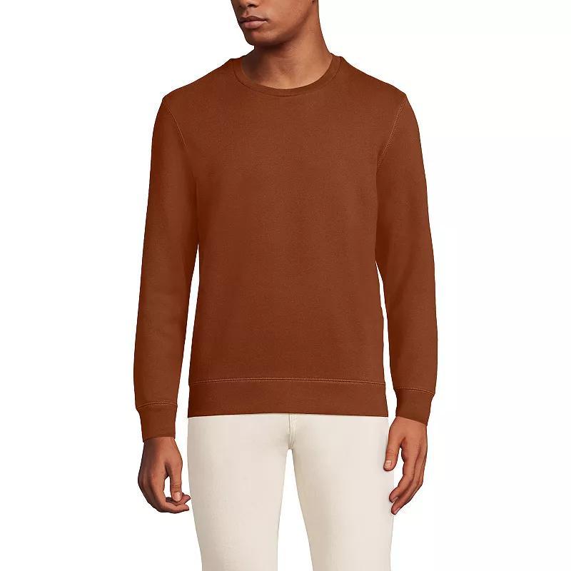 Big & Tall Lands' End Long Sleeve Serious Sweats Crewneck Sweatshirt, Men's, Size: Large Tall, Dark Grey Heather Product Image