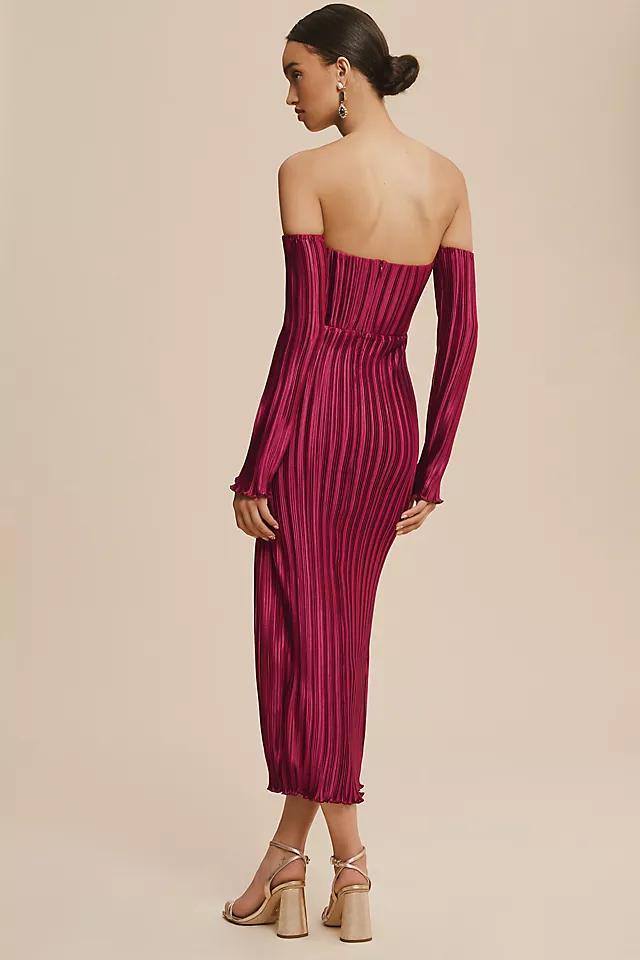 L'IDEE Gatsby Cold-Shoulder Midi Dress Product Image