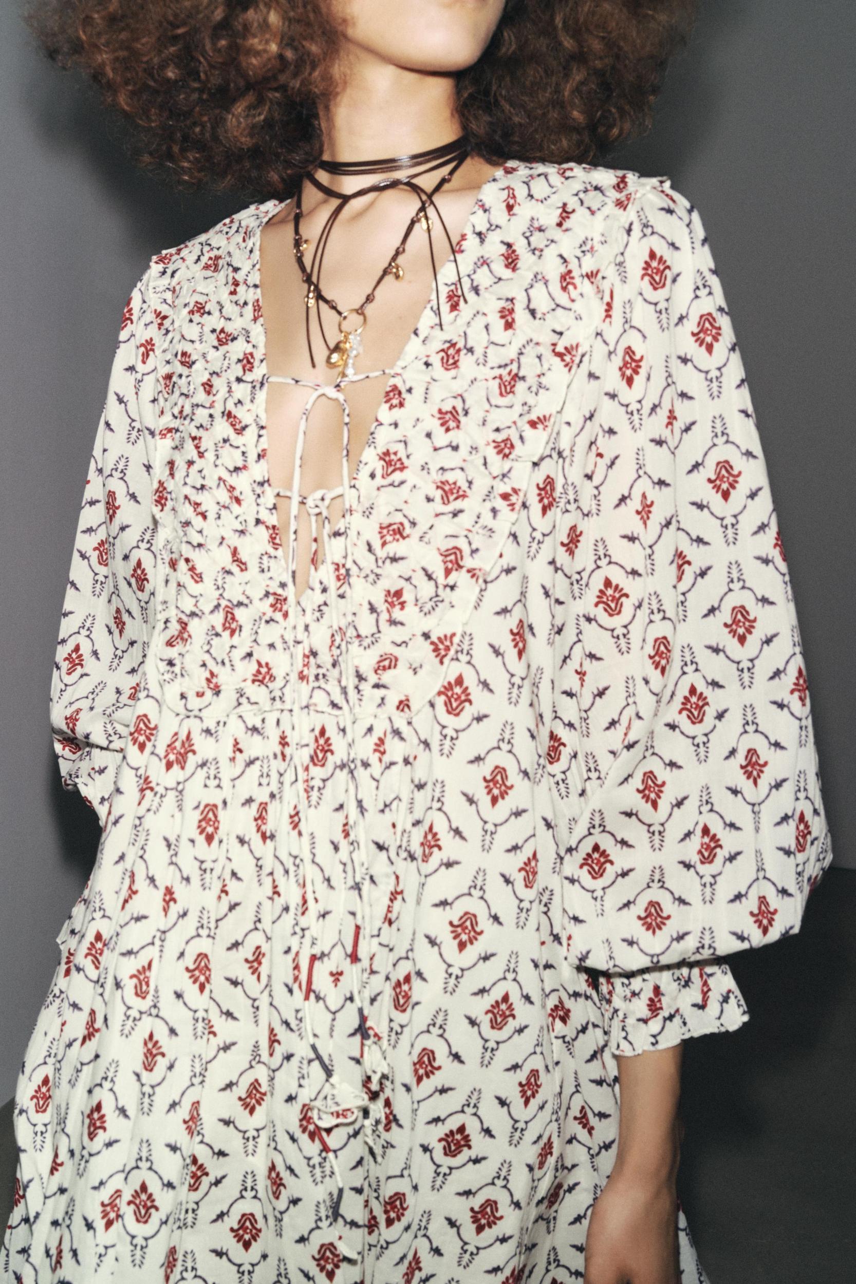 ZW COLLECTION PRINTED SHORT DRESS Product Image