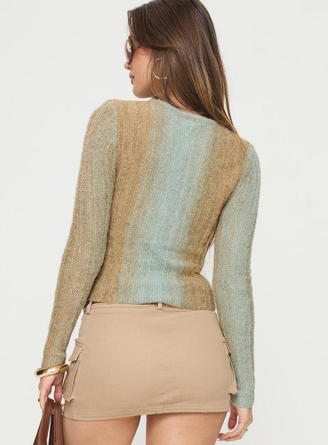Cardenas Long Sleeve Top Green Product Image