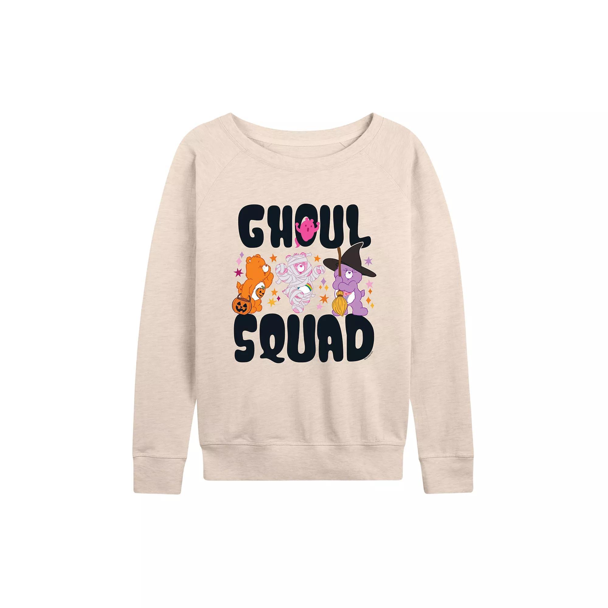 Womens Care Bears Halloween Ghoul Squad French Terry Long Sleeve Tee Product Image