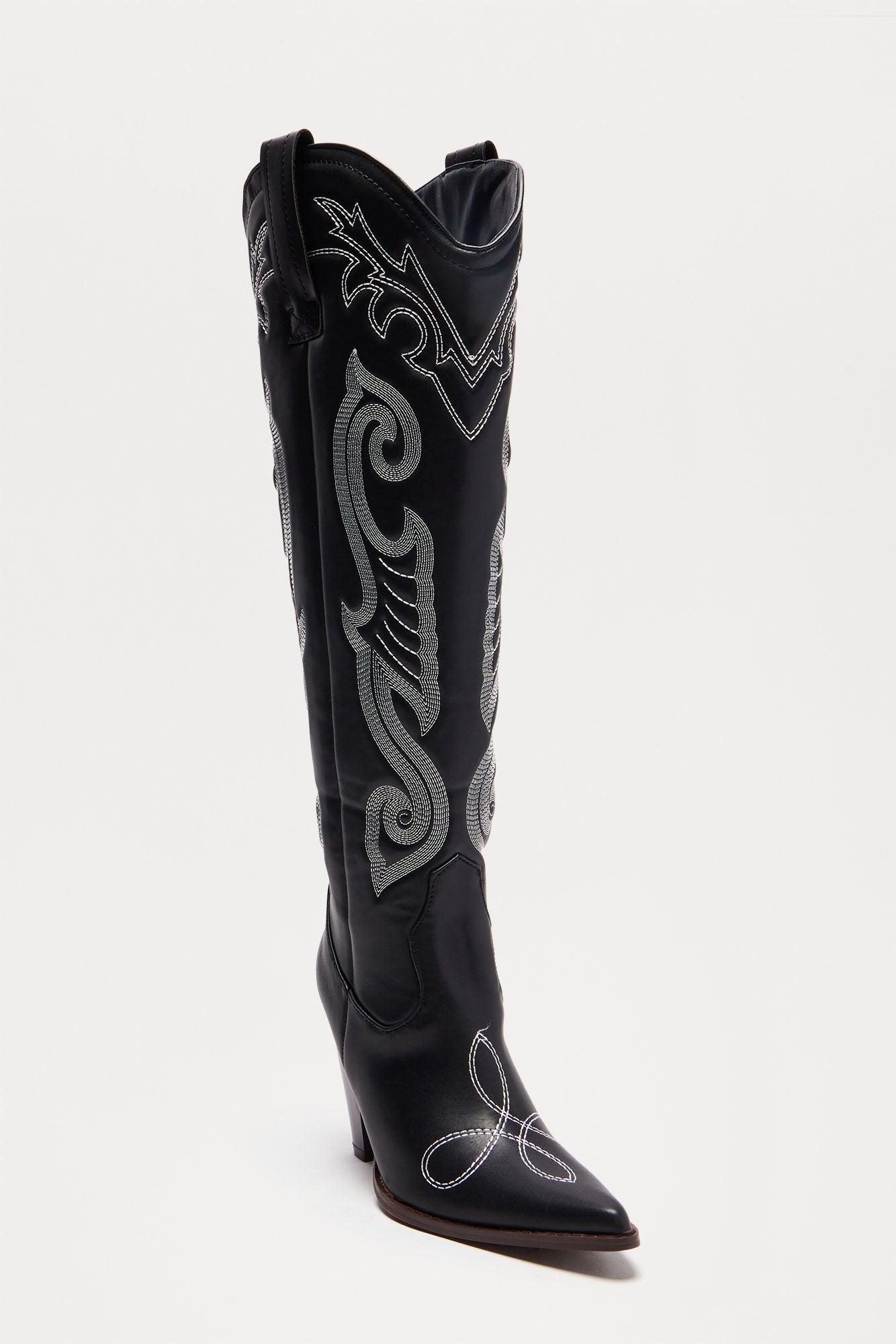 Houston Hottie Cowboy Boots - Black Product Image