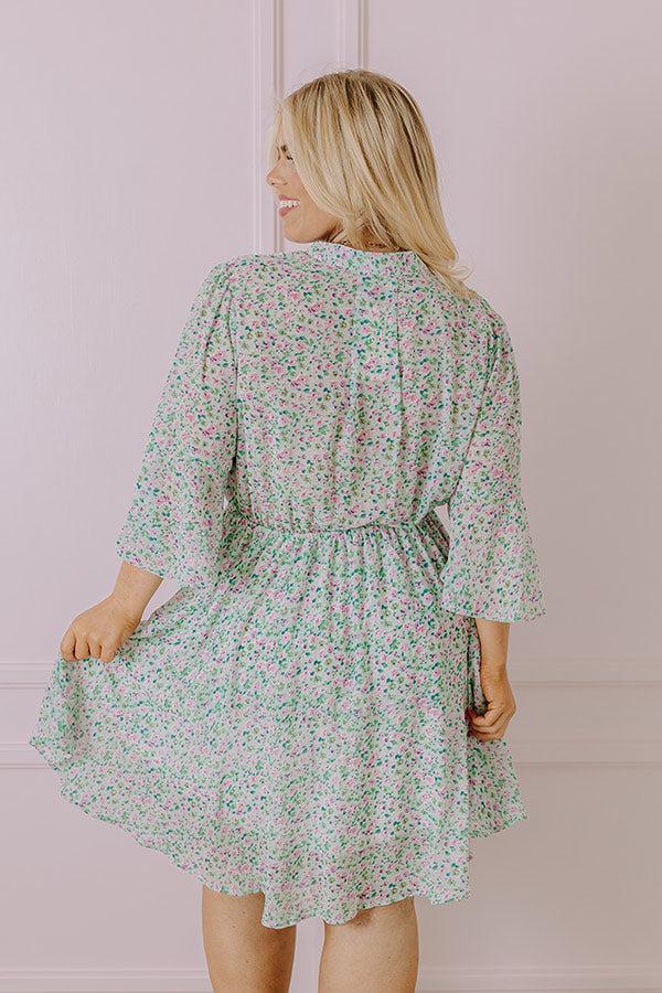 Headed Down Memory Lane Dress In Mint Curves Product Image