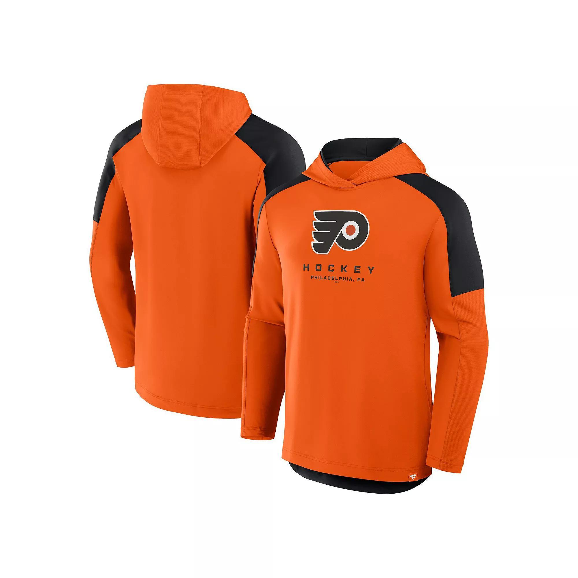 Men's Fanatics Orange Philadelphia Flyers Meta Game Transitional Pullover Hoodie, Size: Small, Fly Orange Product Image