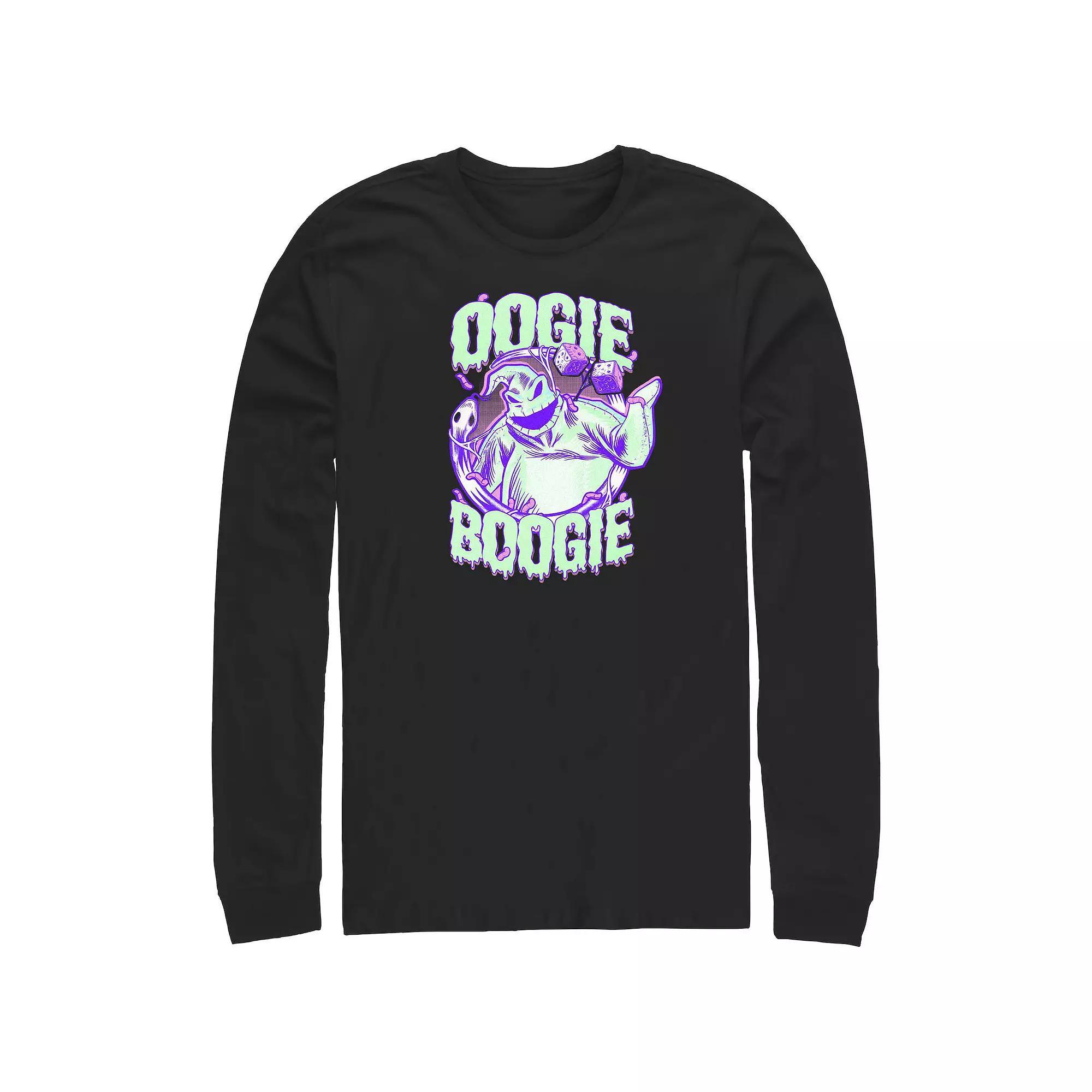 Disney's The Nightmare Before Christmas Oogie Boogie Long Sleeve Men's Graphic Tee, Size: Large Tall, Black Product Image