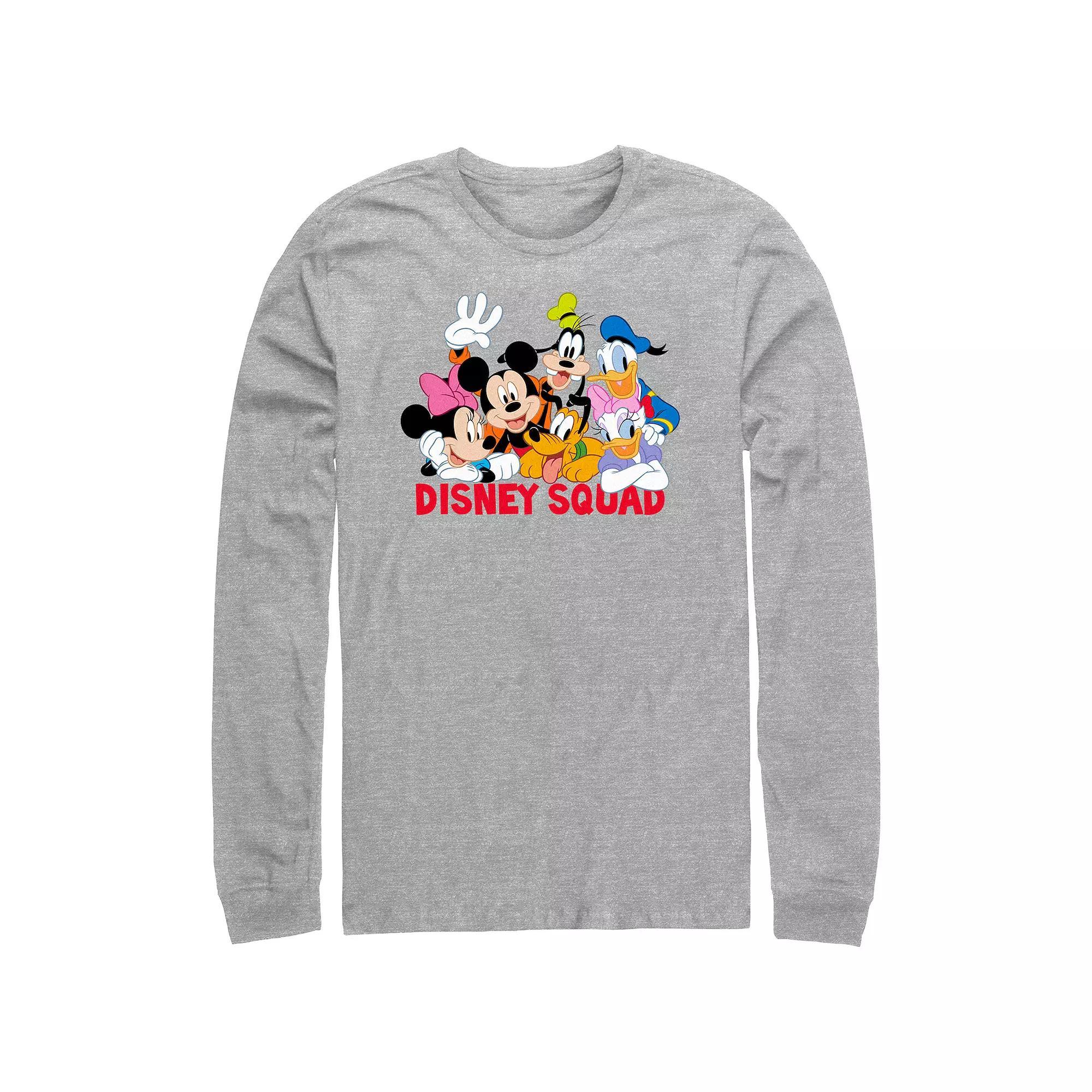 Disney's Mickey Mouse And Friends Disney Squad Men's Graphic Tee, Size: Medium, Athletic Grey Product Image