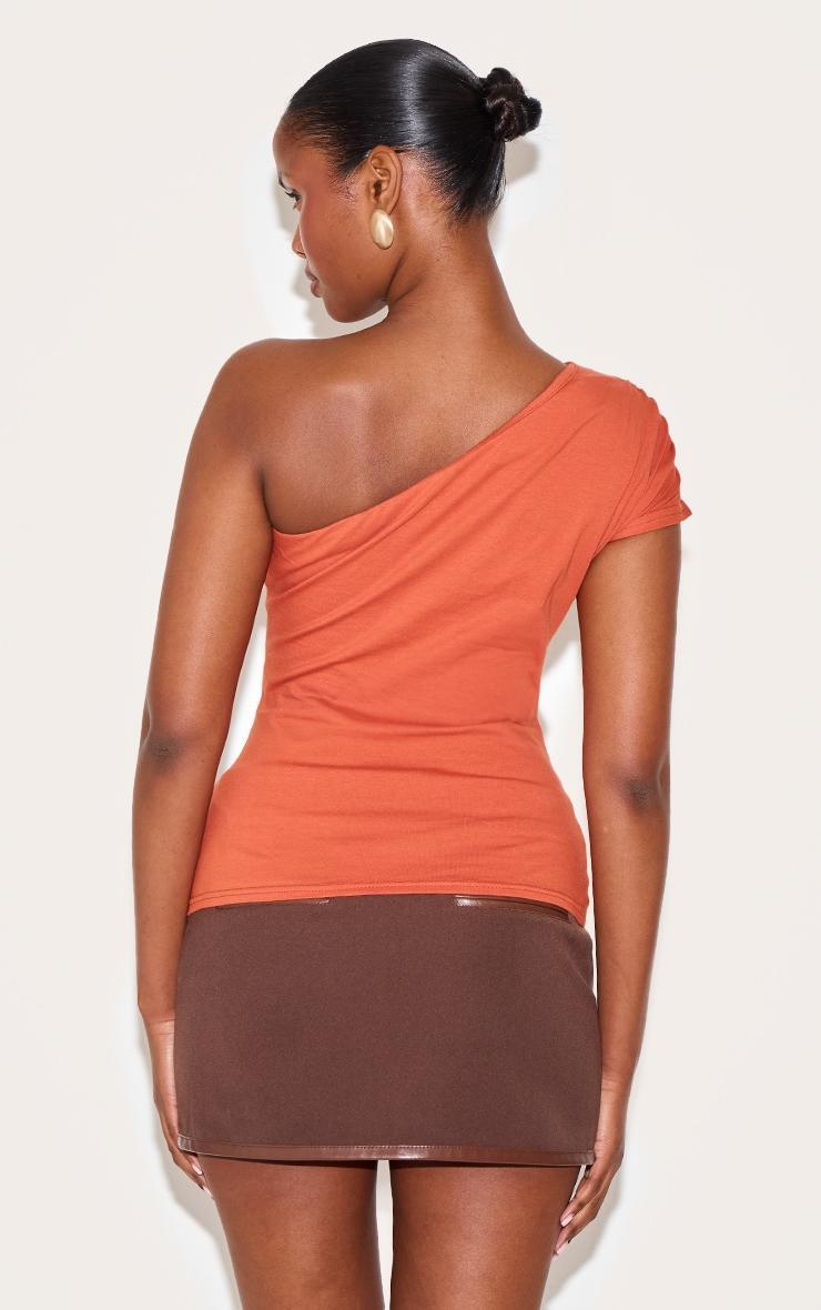 Paprika One Shoulder Asymmetric Top Product Image