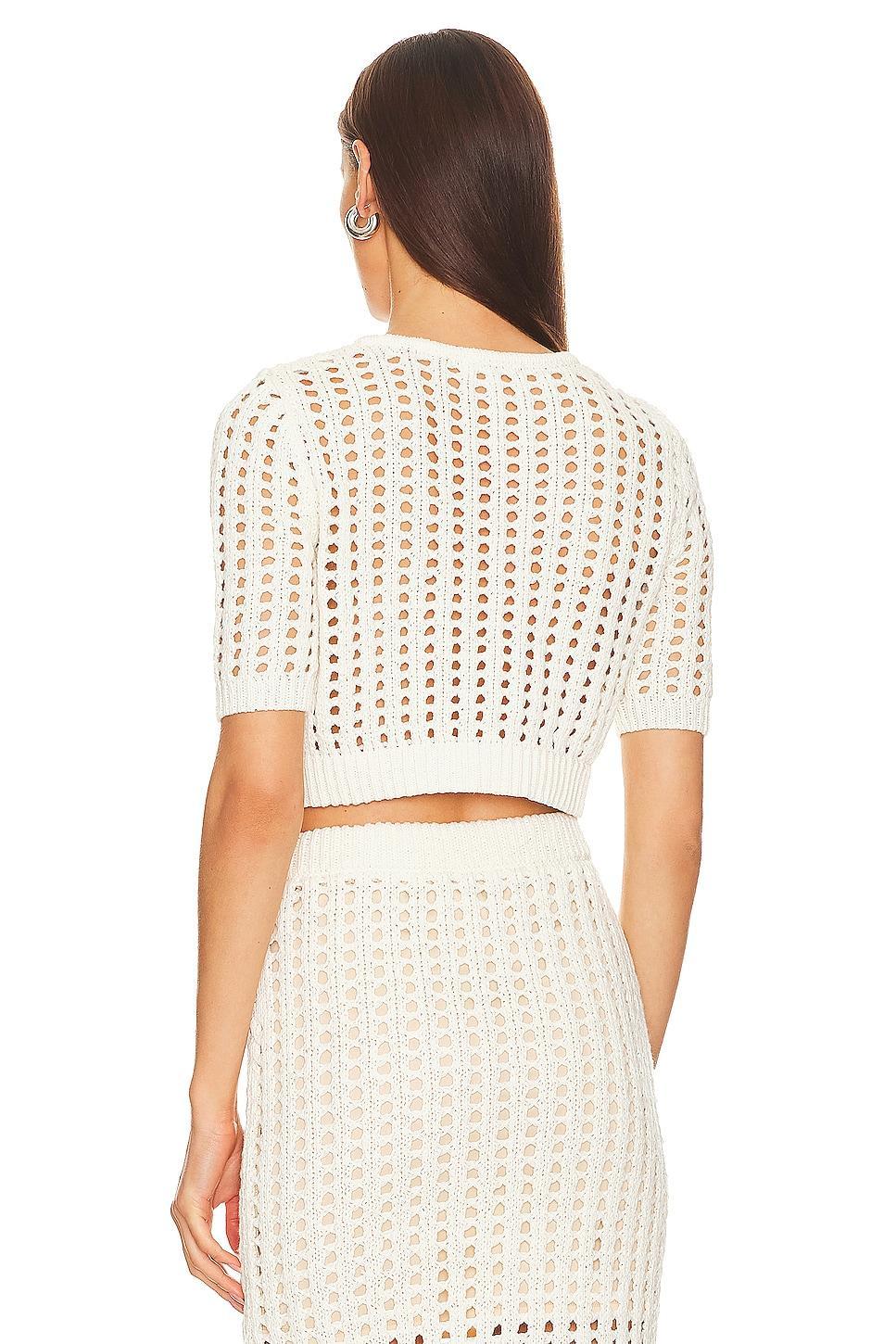 Adele Open Stitch Cropped Cardi 525 Product Image