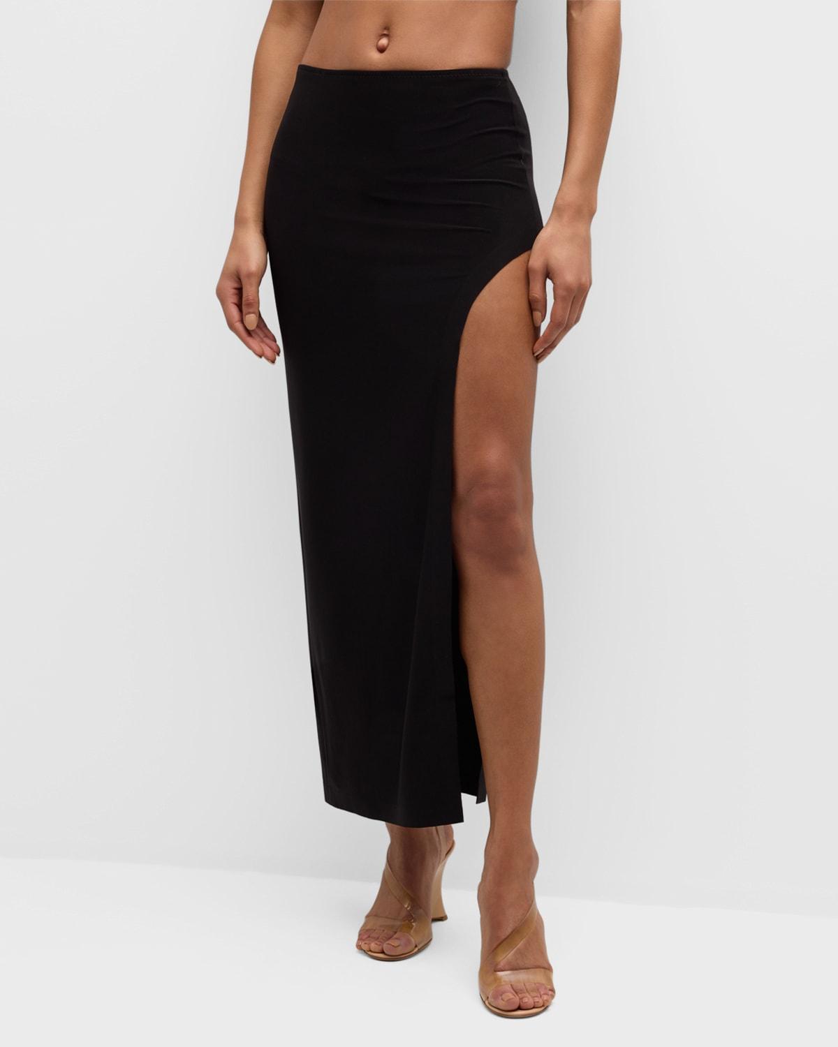 Marissa Wide Slit Skirt Norma Kamali Product Image