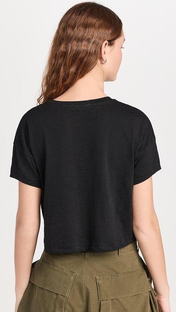 Goldie Cropped Short Sleeve Drop Shoulder Tee | Shopbop Product Image
