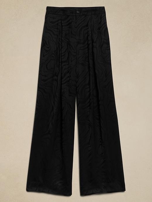 Silky Pleated Wide-Leg Pant Product Image