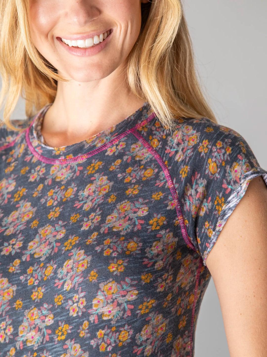 Lily Cotton Short Sleeve Tee Shirt Product Image