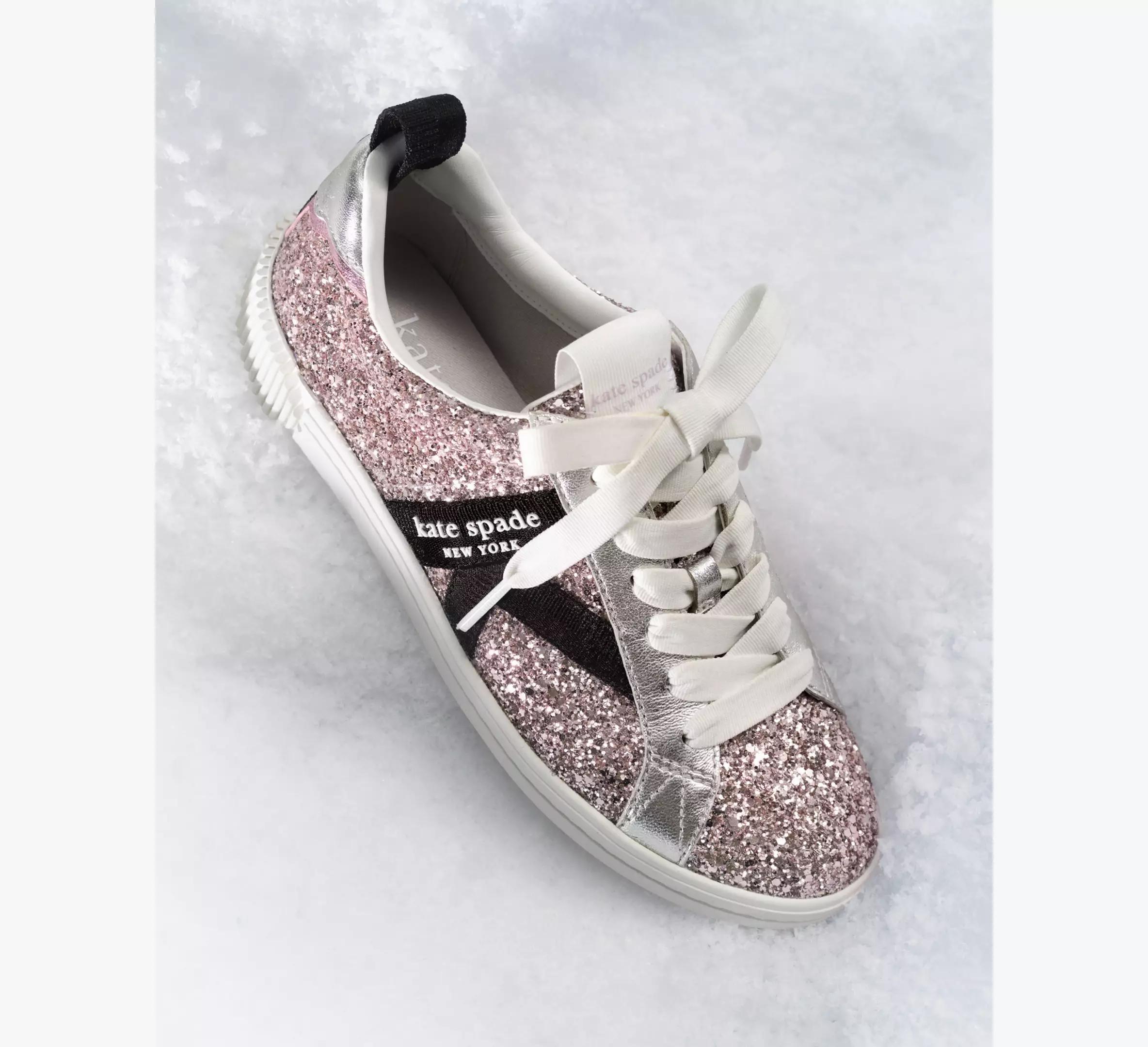 K As In Kate Glitter Court Sneakers Product Image