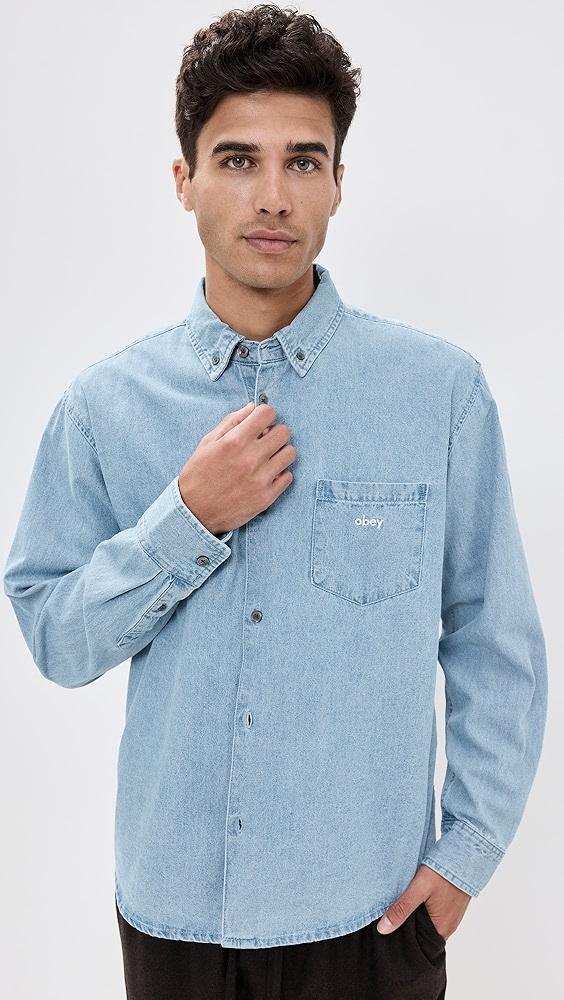 Obey Logan Denim Shirt | Shopbop Product Image