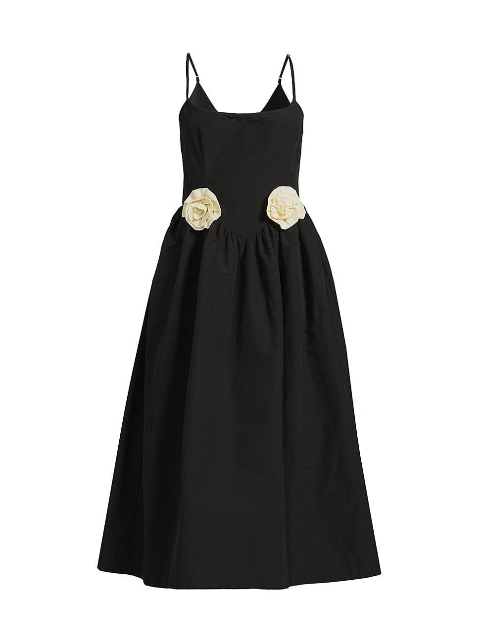 Womens Neroni Rosette-Waist Midi Dress Product Image