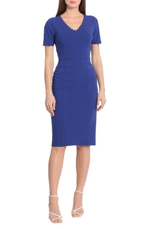 Maggy London Belted Short Sleeve Solid Dress (Katydid) Women's Dress Product Image