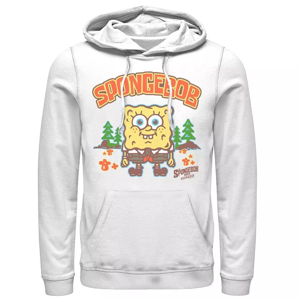 Men's Spongebob Movie Bubble Art Style Hoodie, Size: XL, White Product Image
