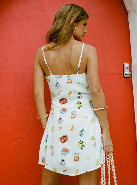 Jaye Mini Dress White / Multi Product Image