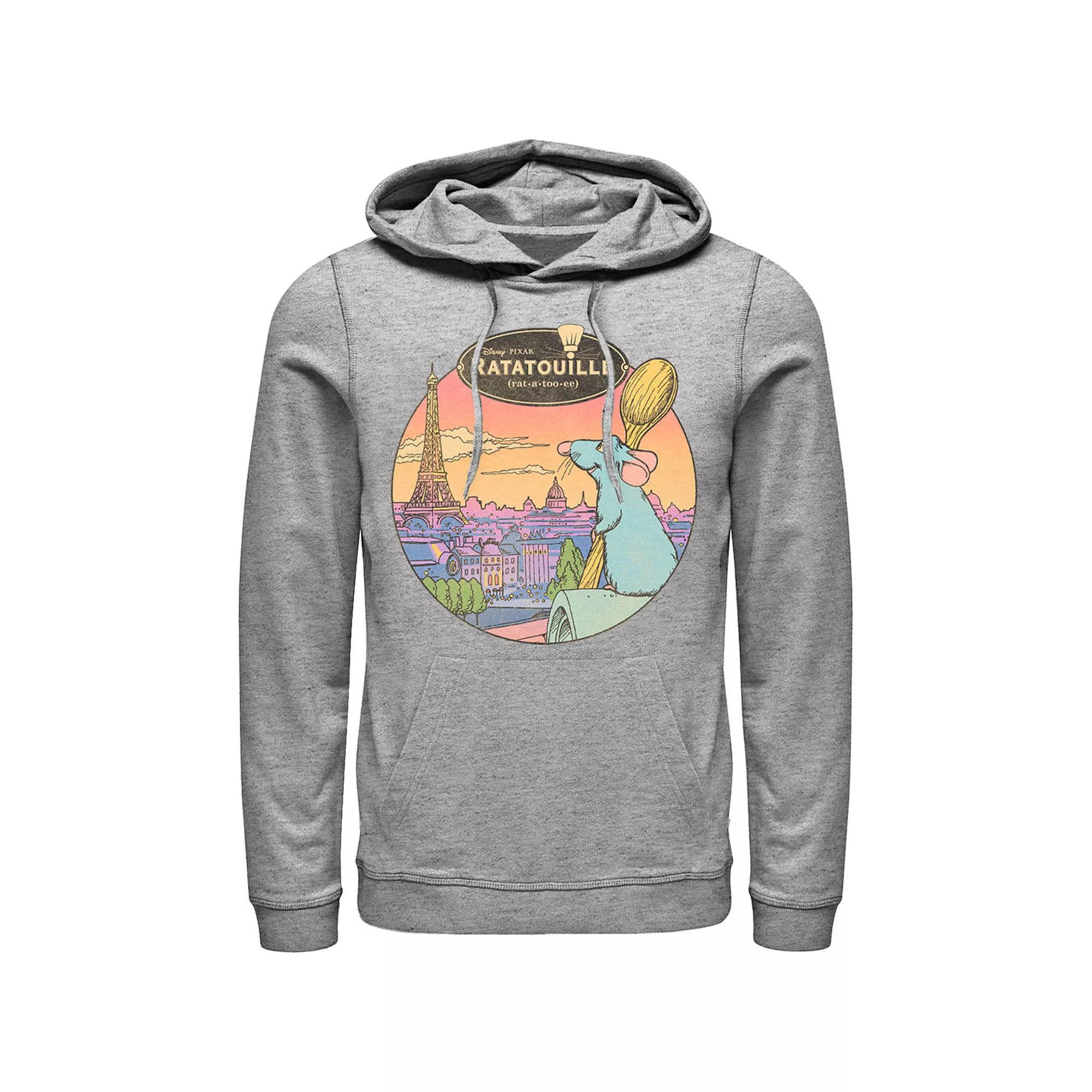 Disney / Pixar's Ratatouille Men's Over Look Paris Hoodie, Size: XL, Athletic Grey Product Image