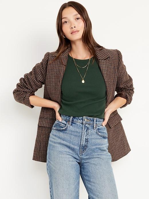 Plush-Knit Long-Sleeve T-Shirt Product Image