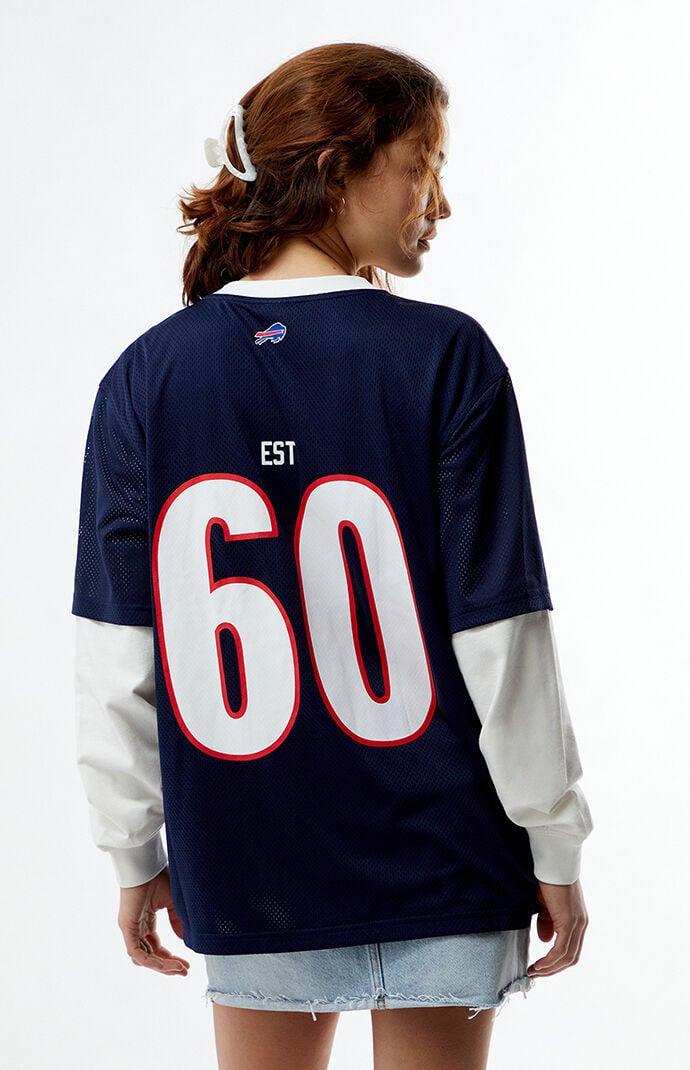 Women's NFL Wild Collective x PacSun Buffalo Bills Mesh Long Sleeve Jersey Product Image