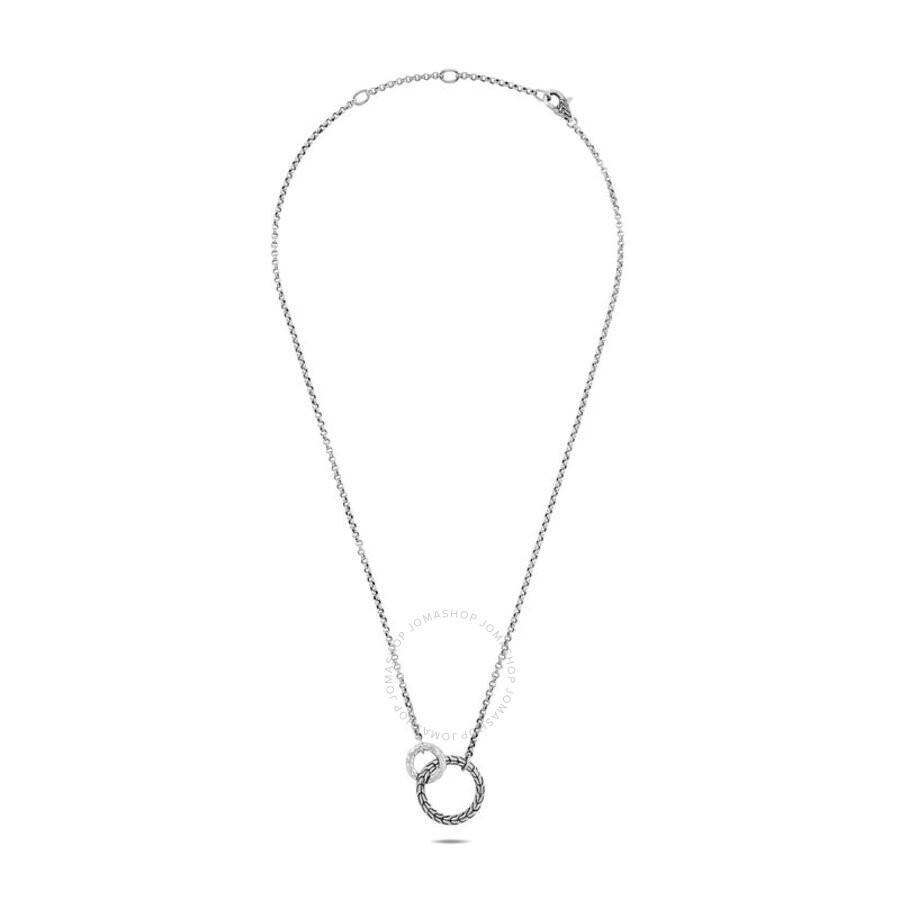 John Hardy Sterling Silver Classic Chain Interlocking Circle Station Necklace, 18 Product Image