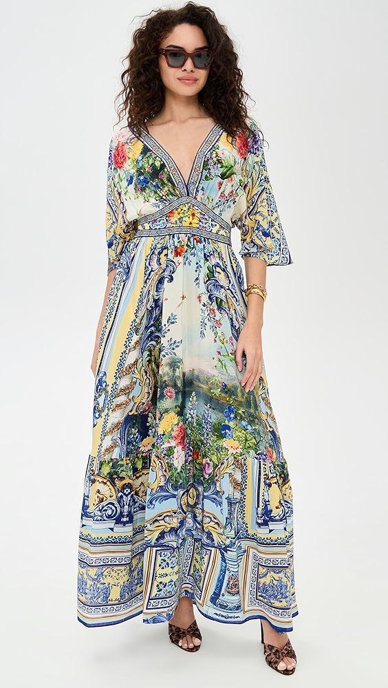 Camilla Waisted Dress with Hem Ruffle | Shopbop Product Image