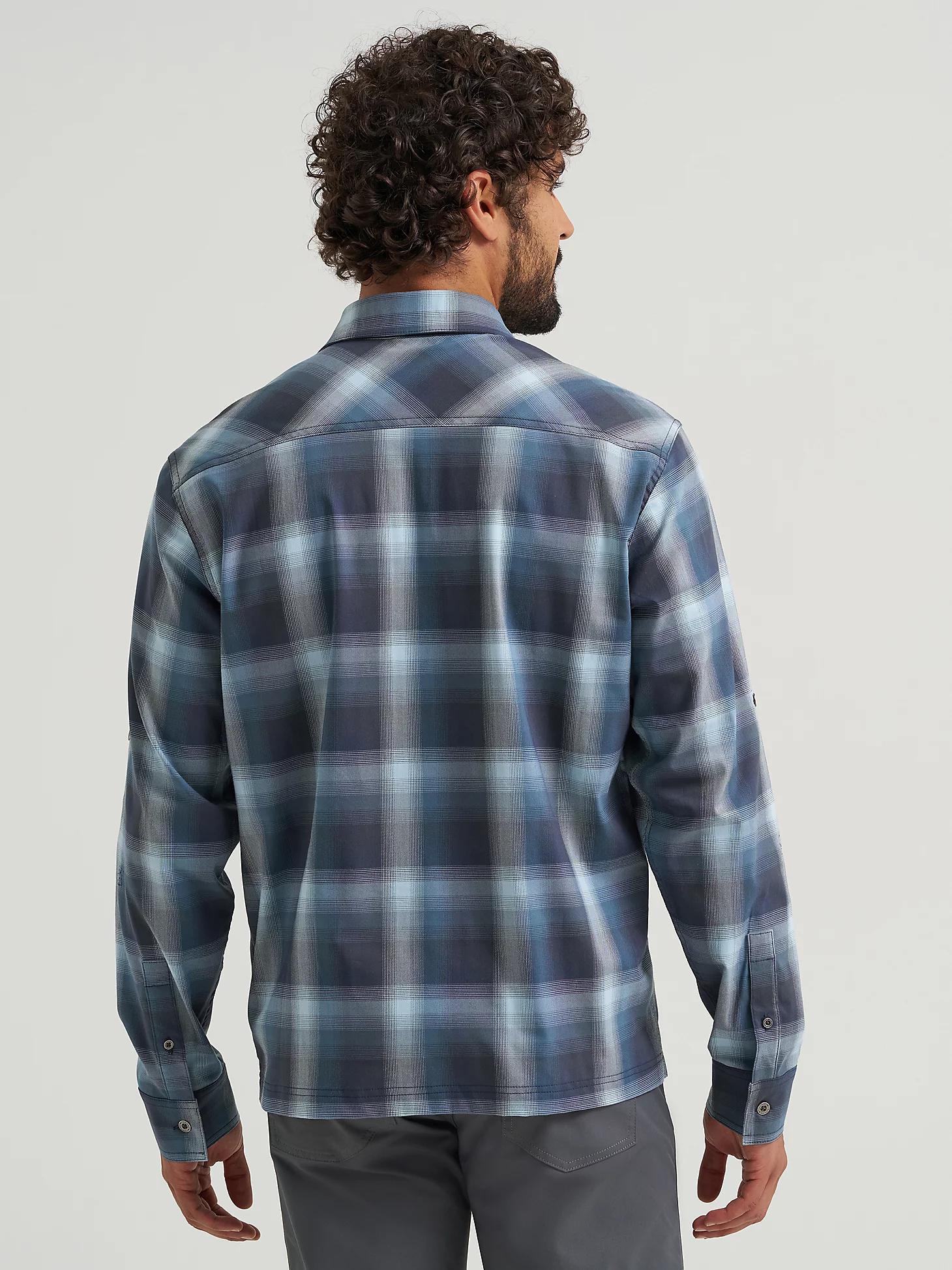 Men's Outdoor Stretch Plaid Shirt | Men's SHIRTS | Wrangler® Product Image