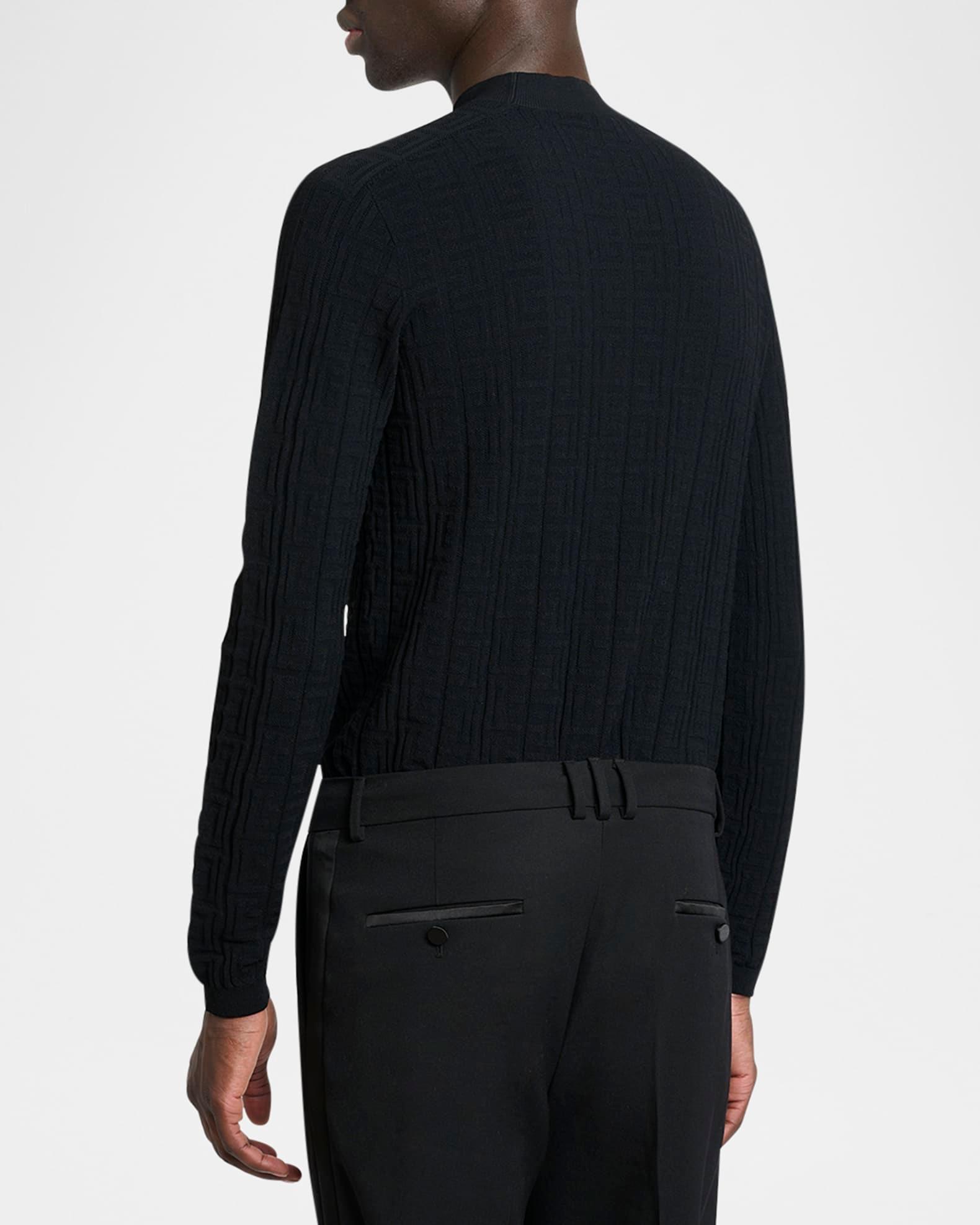 Men's Monogram Knit Mock Neck Sweater Product Image