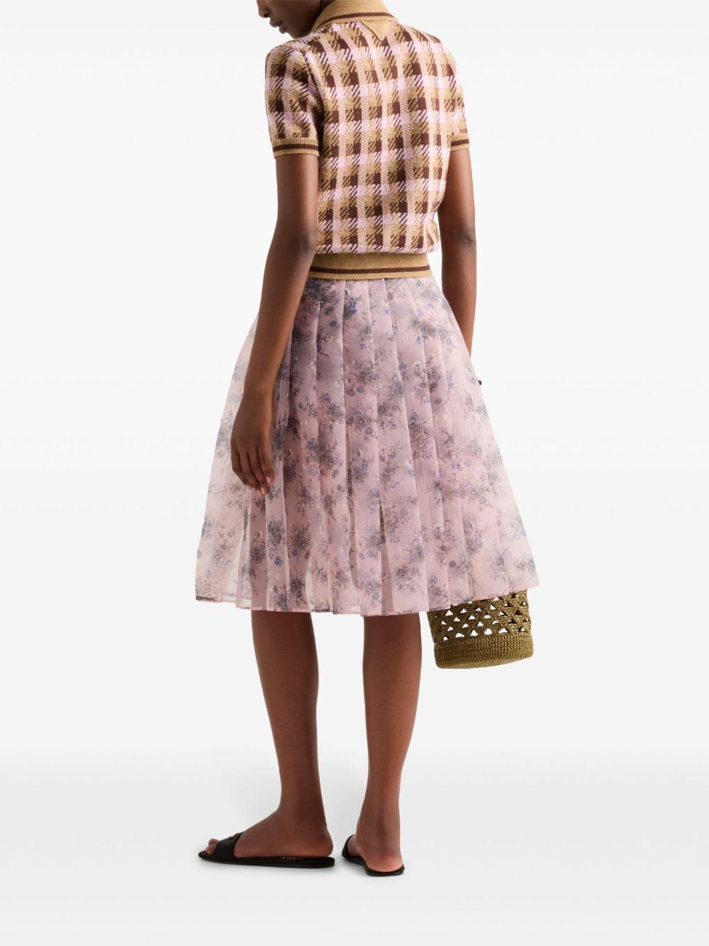 floral-print pleated skirt Product Image