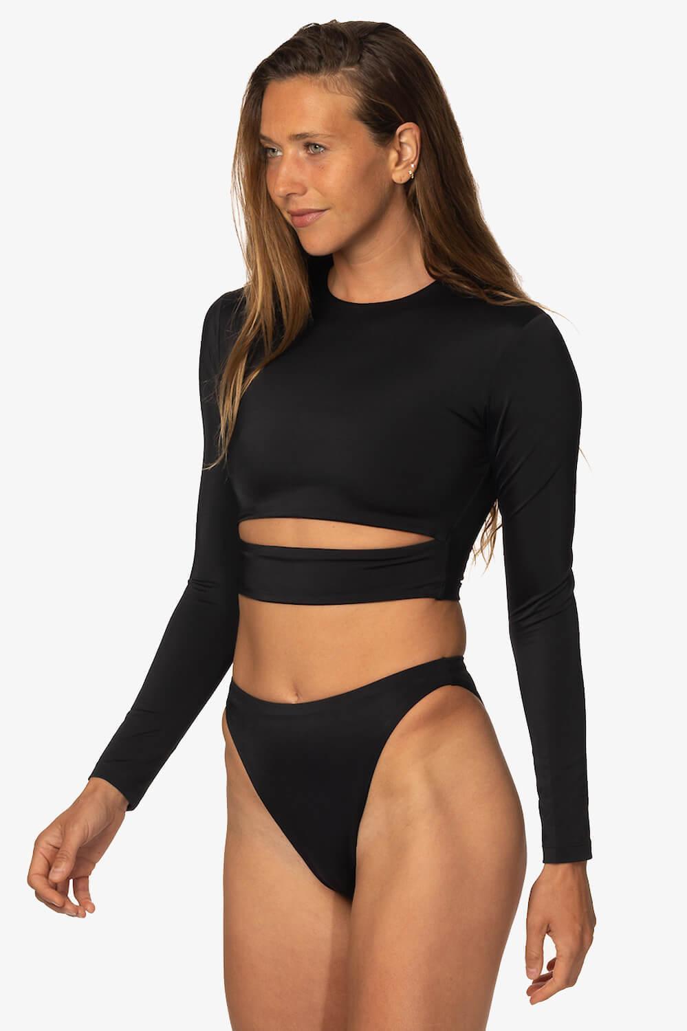 Haliewa Bikini Bottom - Black Female Product Image