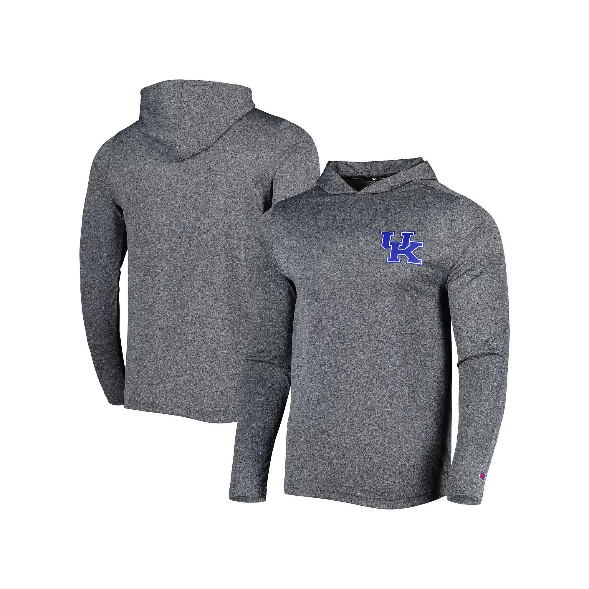 Men's Champion Gray Kentucky Wildcats Hoodie Long Sleeve T-Shirt, Size: Large, Grey Product Image