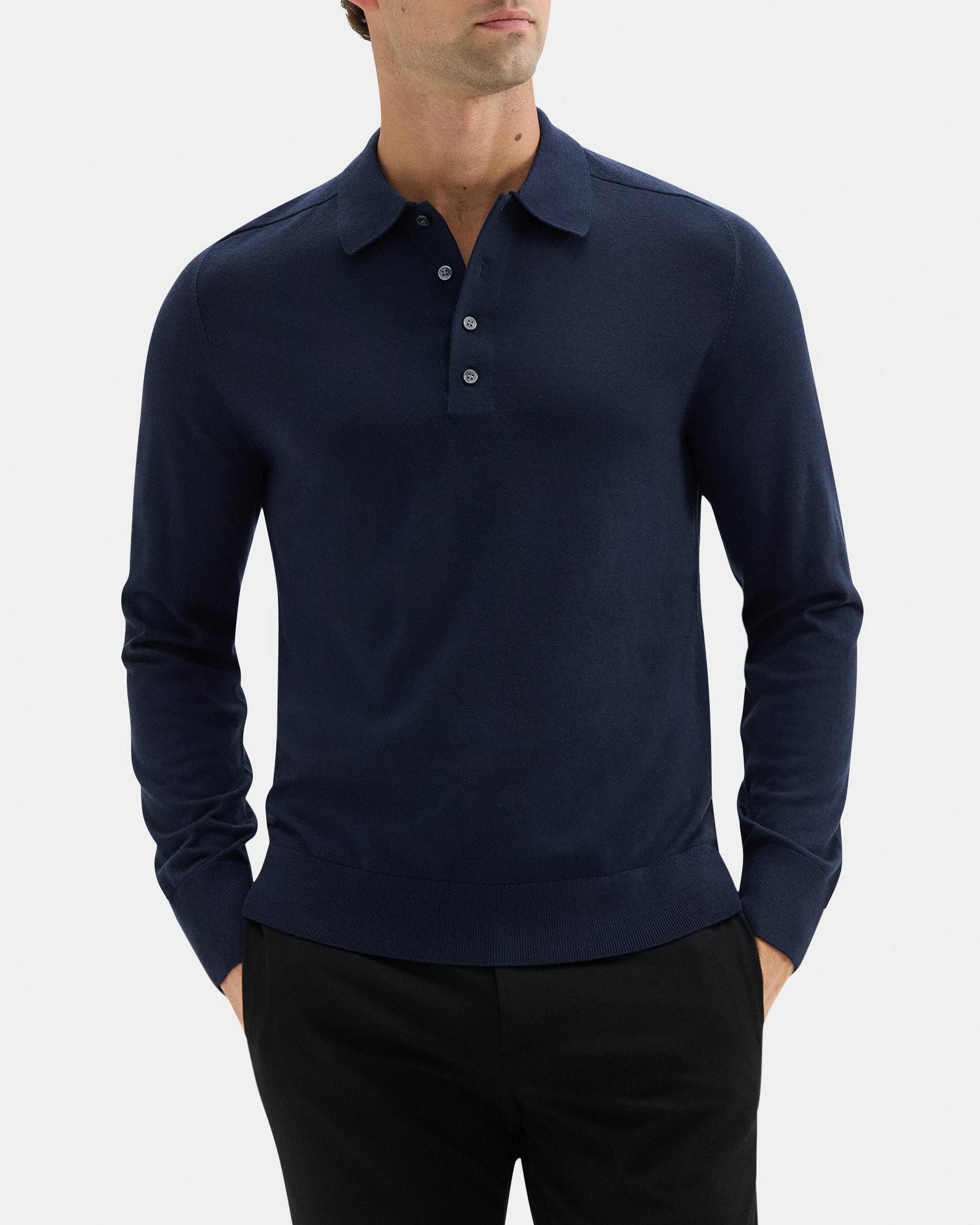 Polo Sweater in Merino Wool Product Image