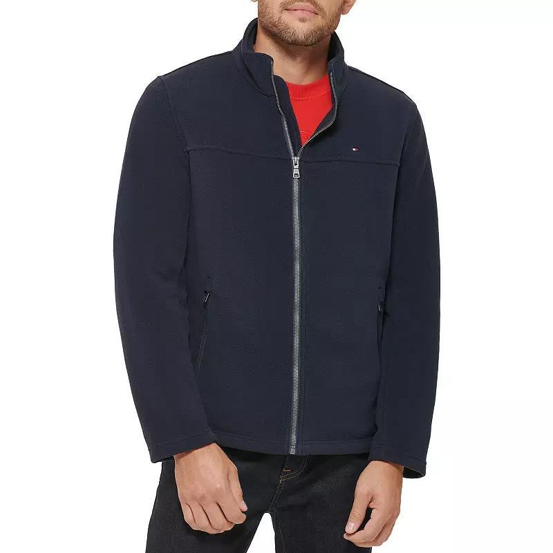 Big & Tall Tommy Hilfiger Fleece Jacket with Stand Collar, Mens Product Image